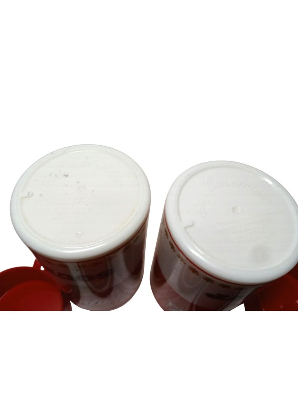 Vintage 90s Campbells Soup Thermos Retro Red White Lot 2 Can-tainer Insulated - Picture 11 of 14